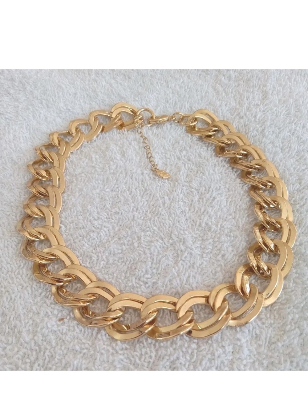 Gold Cuban Link Chain Necklace 18"